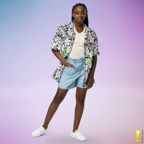 Agender Pride Aloha Hawaiian Shirt